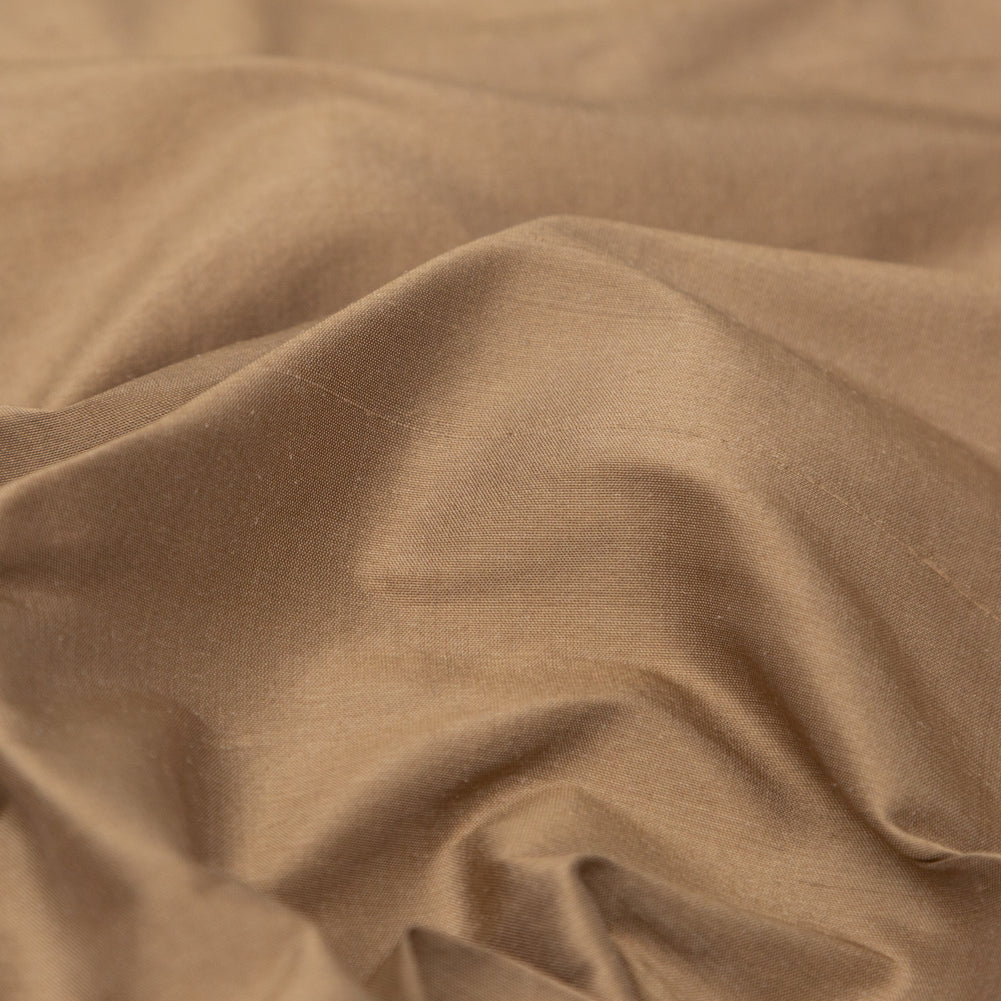 Silk Shantung - Dark Bronze - Shantung Collection Detail Silk Shantung - Dark Bronze - Shantung Collection Detail
