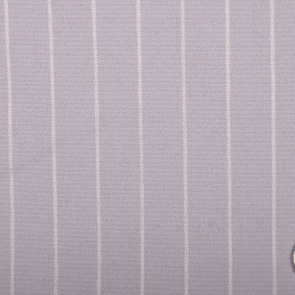 Famous Designer Italian Cool Gray Rayon-Wool Woven Pique Famous Designer Italian Cool Gray Rayon-Wool Woven Pique