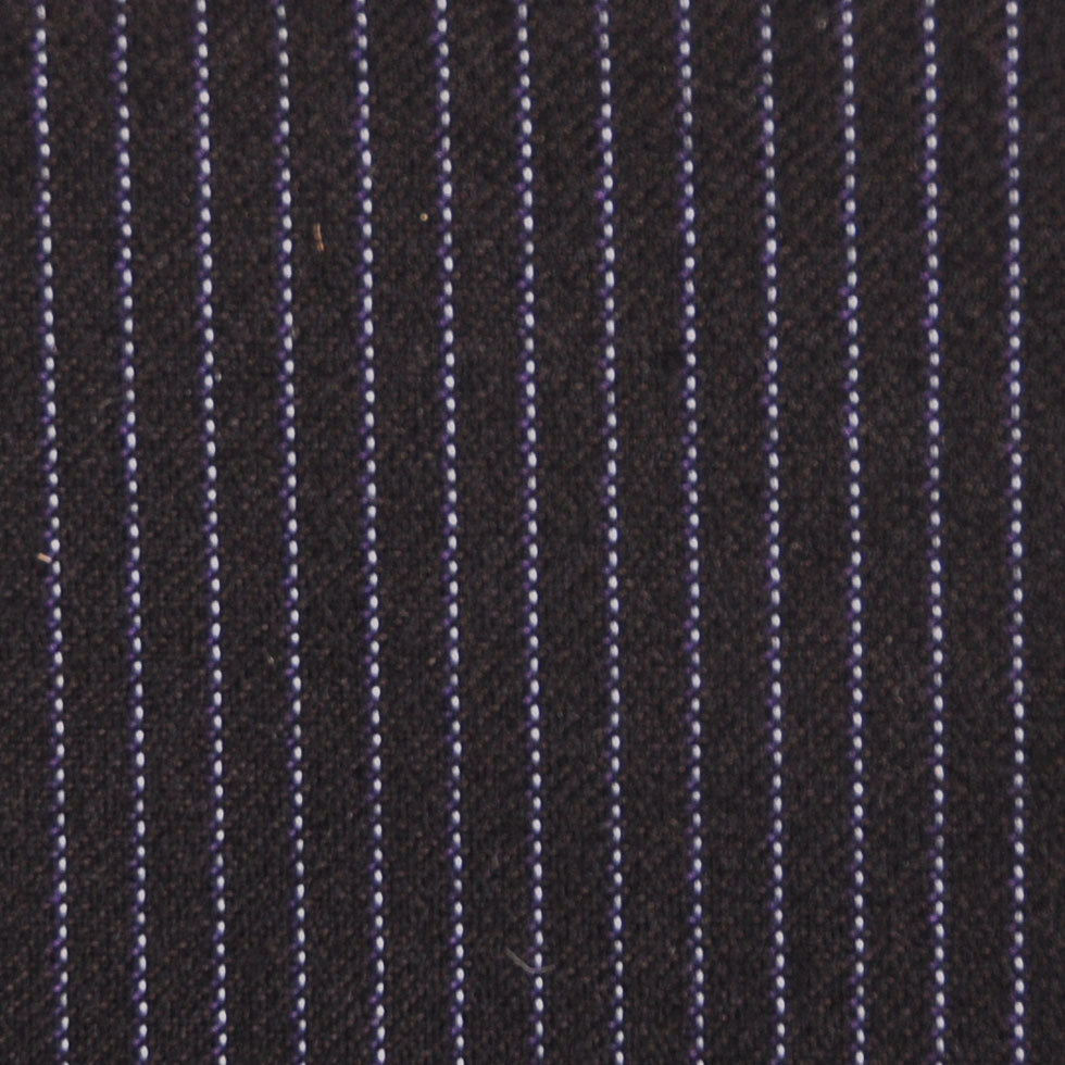 Black-Brown/Purple/White Striped Suiting Detail Black-Brown/Purple/White Striped Suiting Detail