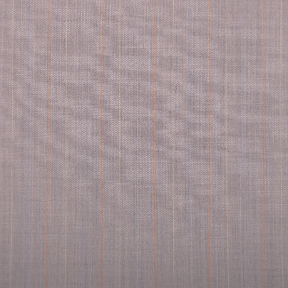 Light Gray/Sherbet/Baby Blue Striped Suiting Light Gray/Sherbet/Baby Blue Striped Suiting