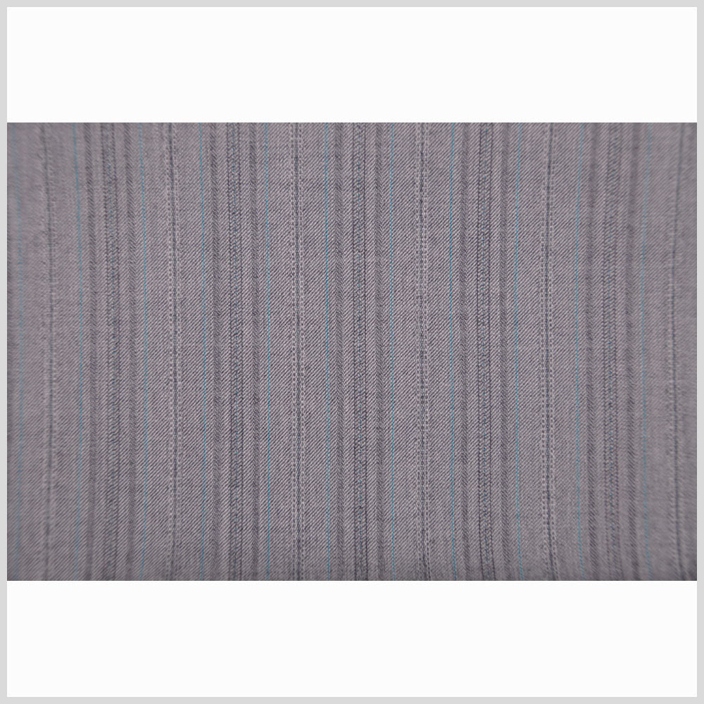 Light Gray/Sky Blue Striped Suiting Full Light Gray/Sky Blue Striped Suiting Full