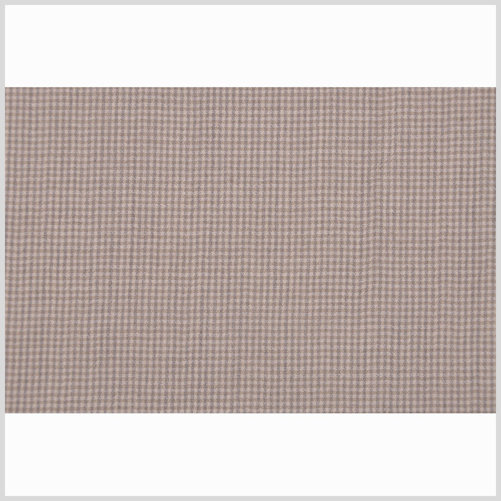 Italian Khaki/Off-White Wool Suiting Full Italian Khaki/Off-White Wool Suiting Full