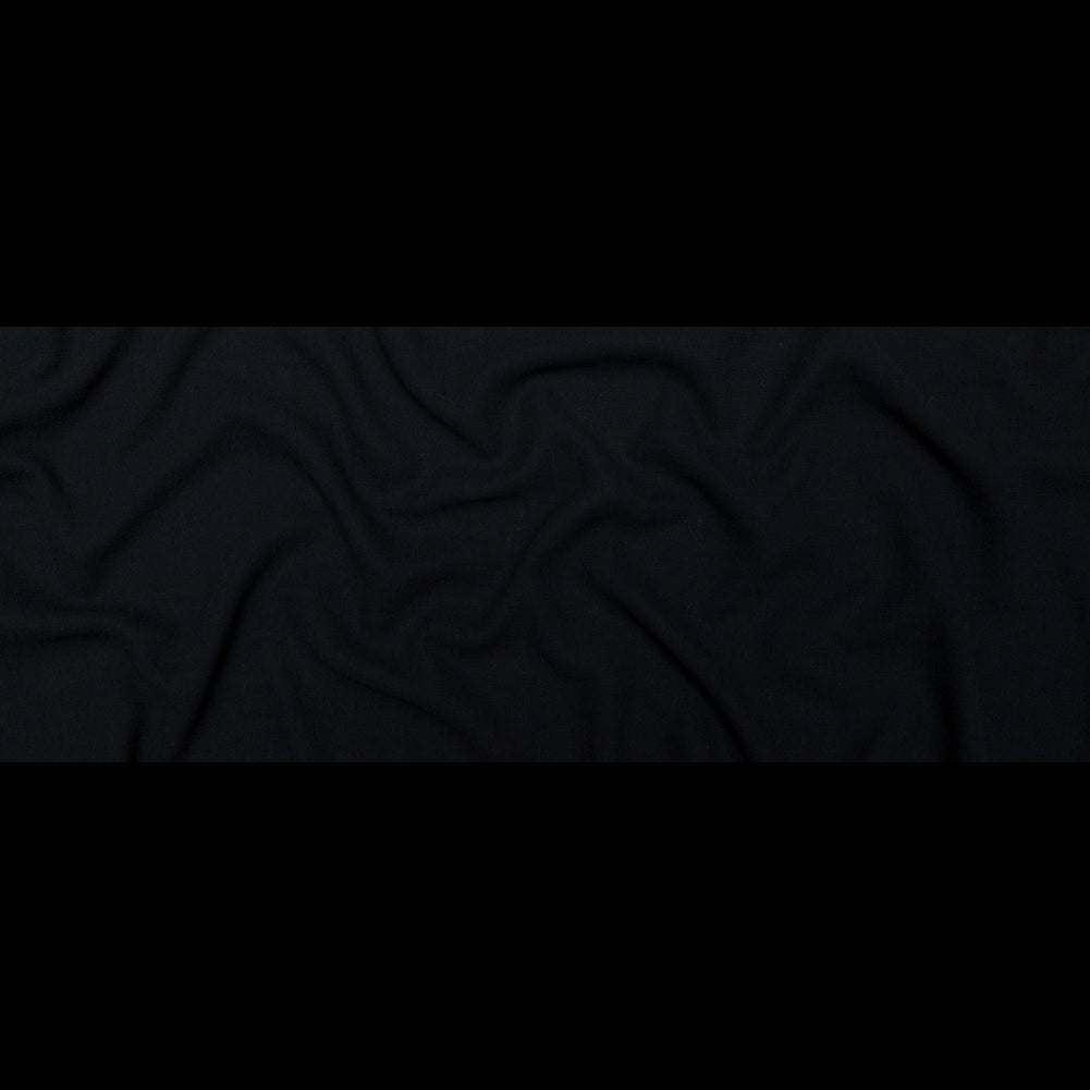 Italian Midnight Navy Creped Wool Double Cloth Full Italian Midnight Navy Creped Wool Double Cloth Full