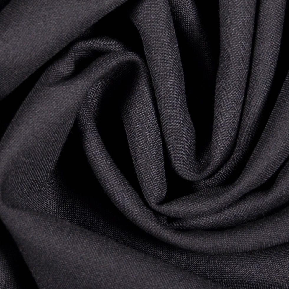 Black Wool-Lycra Suiting Detail Black Wool-Lycra Suiting Detail