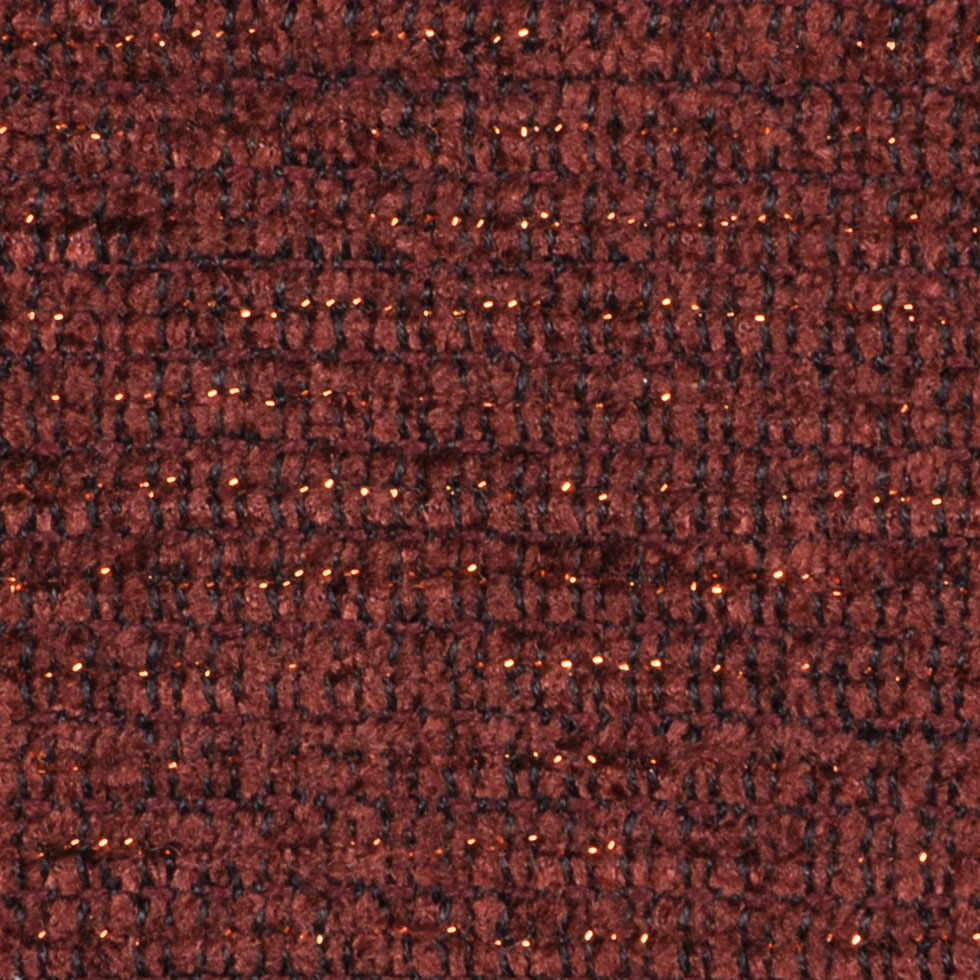 Red Brown/Gold Solid Chenille Detail Red Brown/Gold Solid Chenille Detail