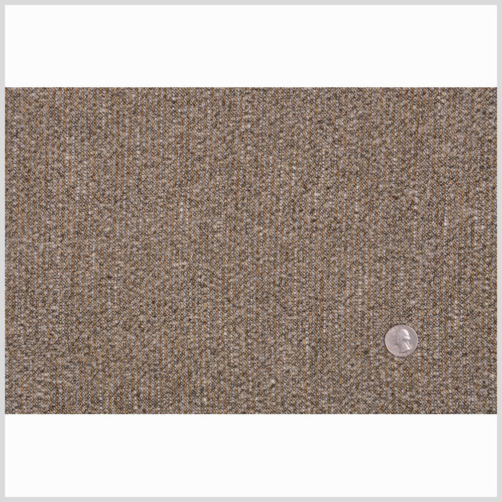 Italian Oscar de la Renta Moss/Chocolate/Off-White Wool Boucle Full Italian Oscar de la Renta Moss/Chocolate/Off-White Wool Boucle Full