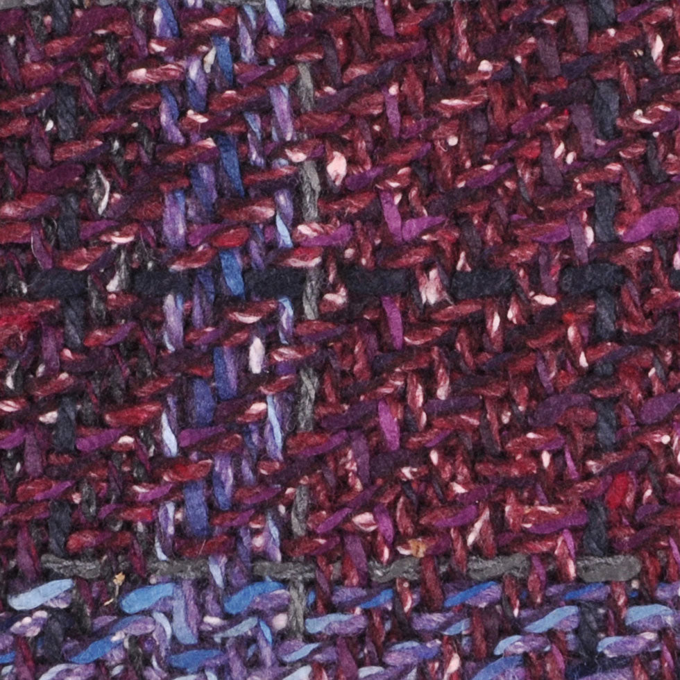 Italian Plum and Lavender Wool-Acrylic Tweed Detail Italian Plum and Lavender Wool-Acrylic Tweed Detail