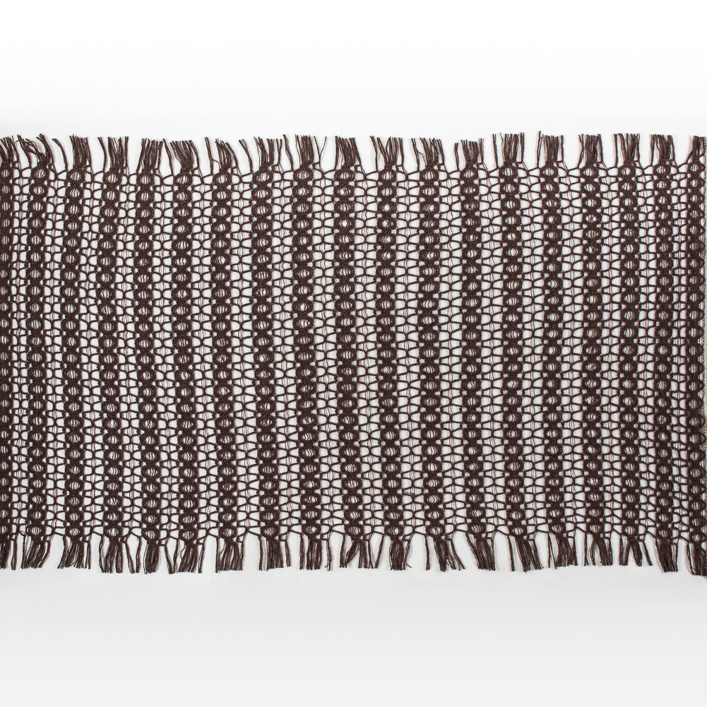 Brown Wool Blended Novelty Knit Folded Brown Wool Blended Novelty Knit Folded