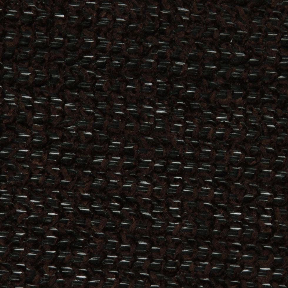 Chocolate Cotton-Polyester Chenille Knit Detail Chocolate Cotton-Polyester Chenille Knit Detail