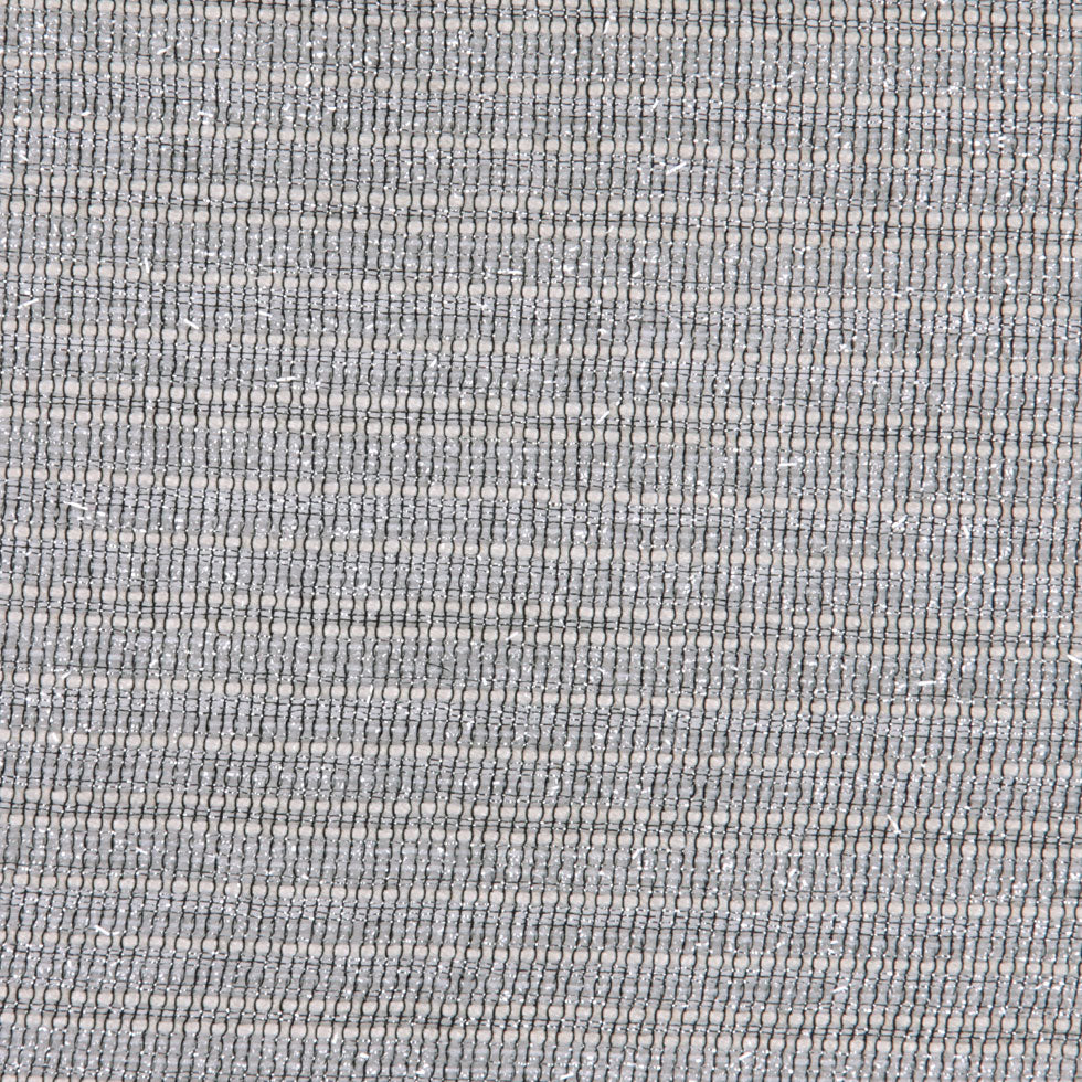 Metallic Silver and White Sheer Mesh Detail Metallic Silver and White Sheer Mesh Detail