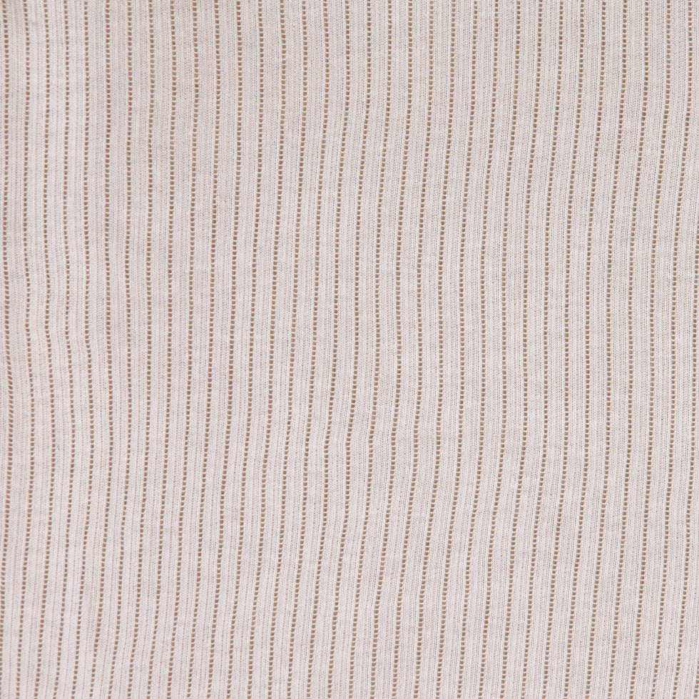 Off-White Striped Wool-Rayon Knit Off-White Striped Wool-Rayon Knit