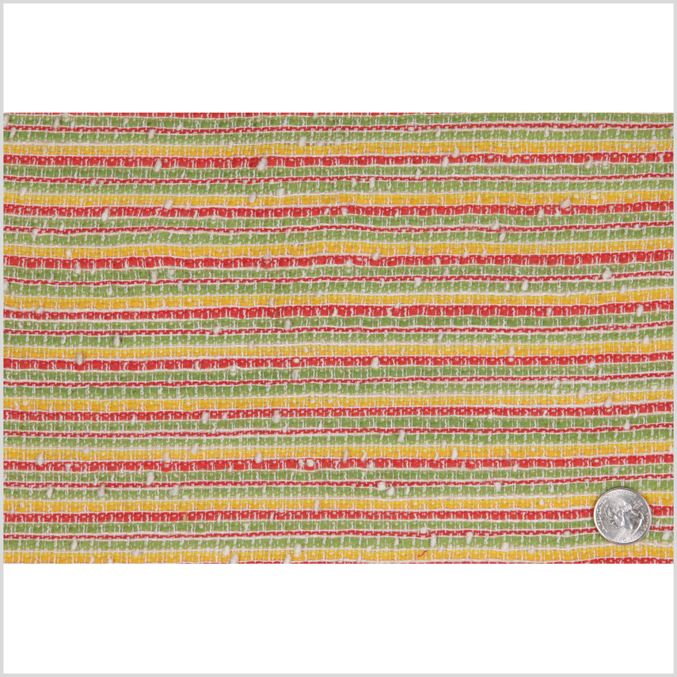 Fall Striped Famous NYC Designer Cotton-Wool Boucle Full Fall Striped Famous NYC Designer Cotton-Wool Boucle Full