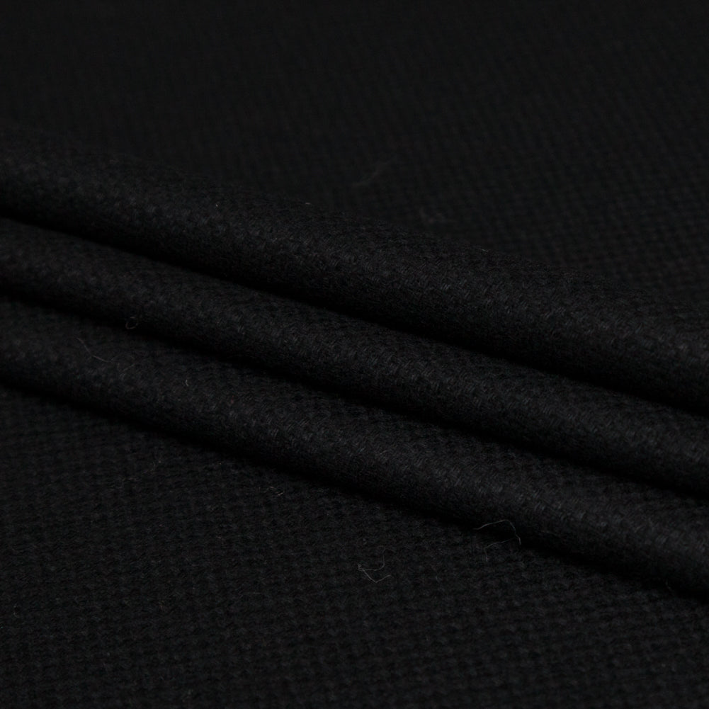 Black Cashmere Coating Folded Black Cashmere Coating Folded