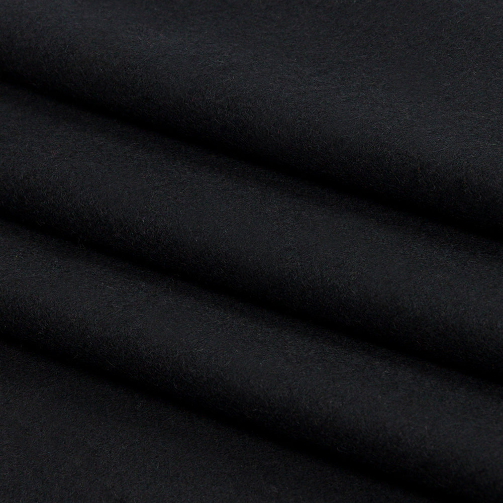 Black Brushed Wool and Cashmere Twill Folded Black Brushed Wool and Cashmere Twill Folded