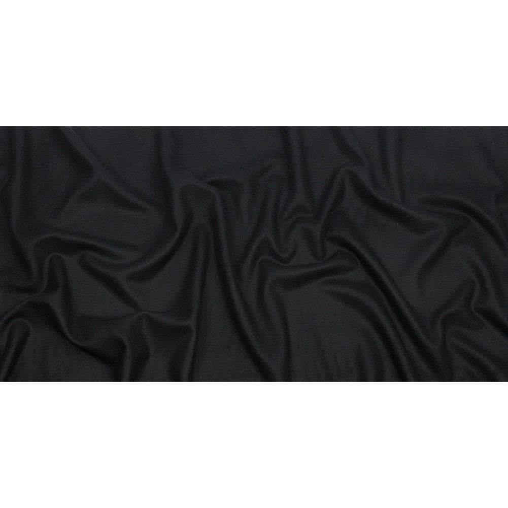 Black Brushed Wool and Cashmere Twill Full Black Brushed Wool and Cashmere Twill Full