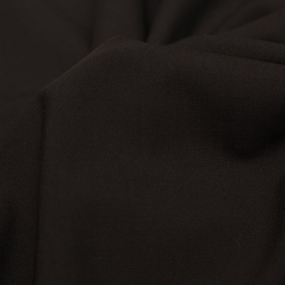 Deep Brown Wool Suiting with Give Detail Deep Brown Wool Suiting with Give Detail