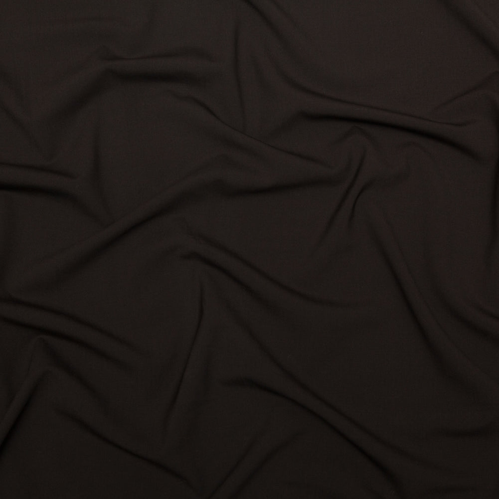 Deep Brown Wool Suiting with Give Deep Brown Wool Suiting with Give