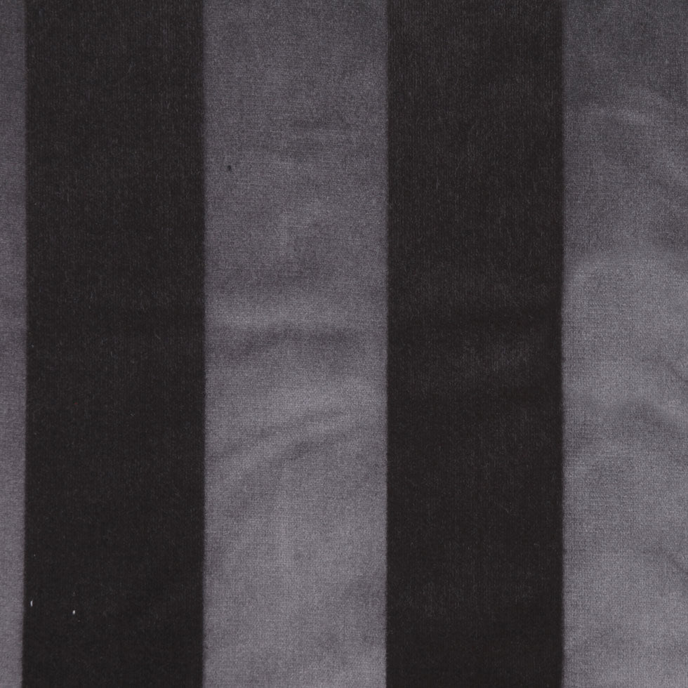 Gray Stripes Velvet