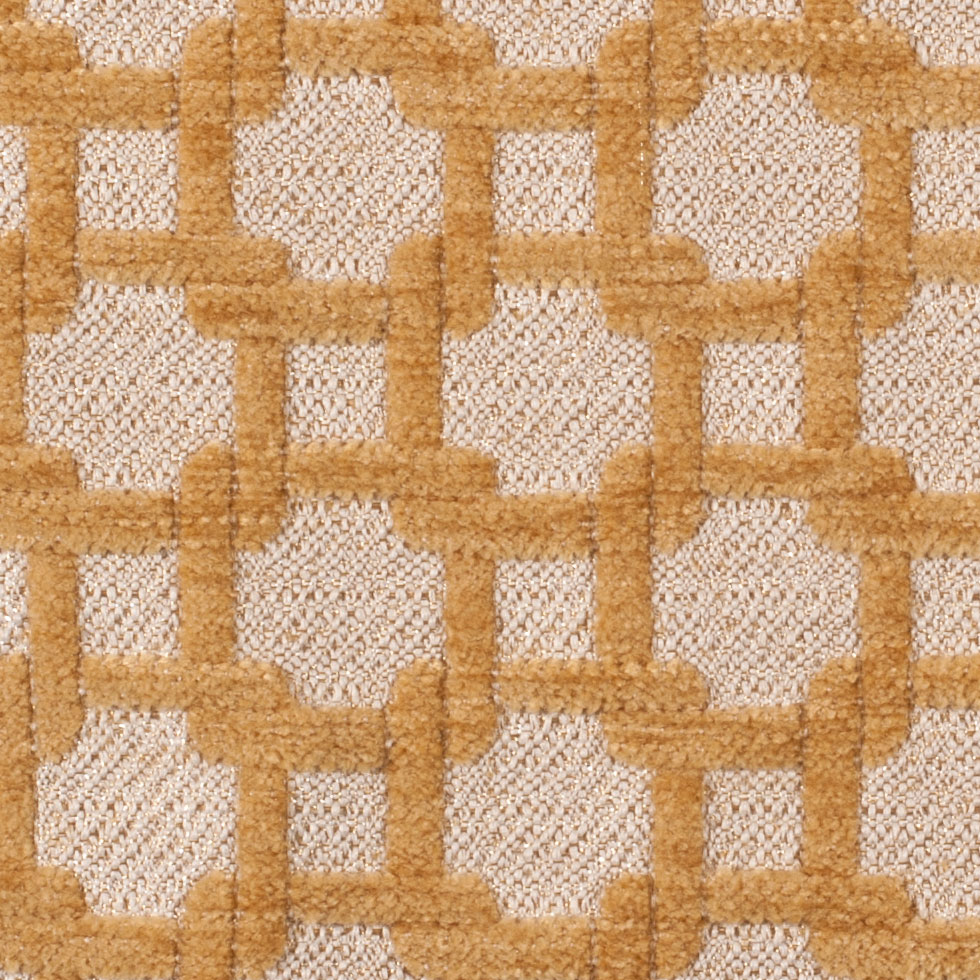 Canary/Metallic Cream Net Chenille with Metallic Base Detail Canary/Metallic Cream Net Chenille with Metallic Base Detail