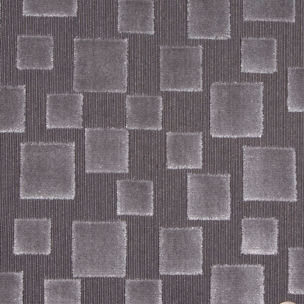 Charcoal Gray/Light Gray Geometric Velvet Detail Charcoal Gray/Light Gray Geometric Velvet Detail