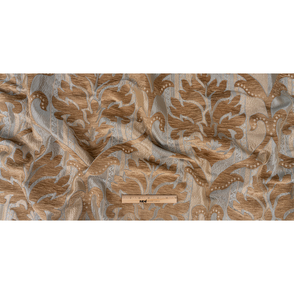 Driftwood/Duck Egg Damask Chenille Full Driftwood/Duck Egg Damask Chenille Full