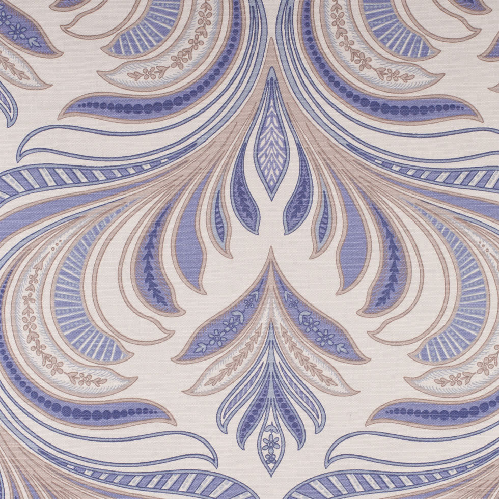 Off-White/Periwinkle/Stone Paisley Canvas Off-White/Periwinkle/Stone Paisley Canvas