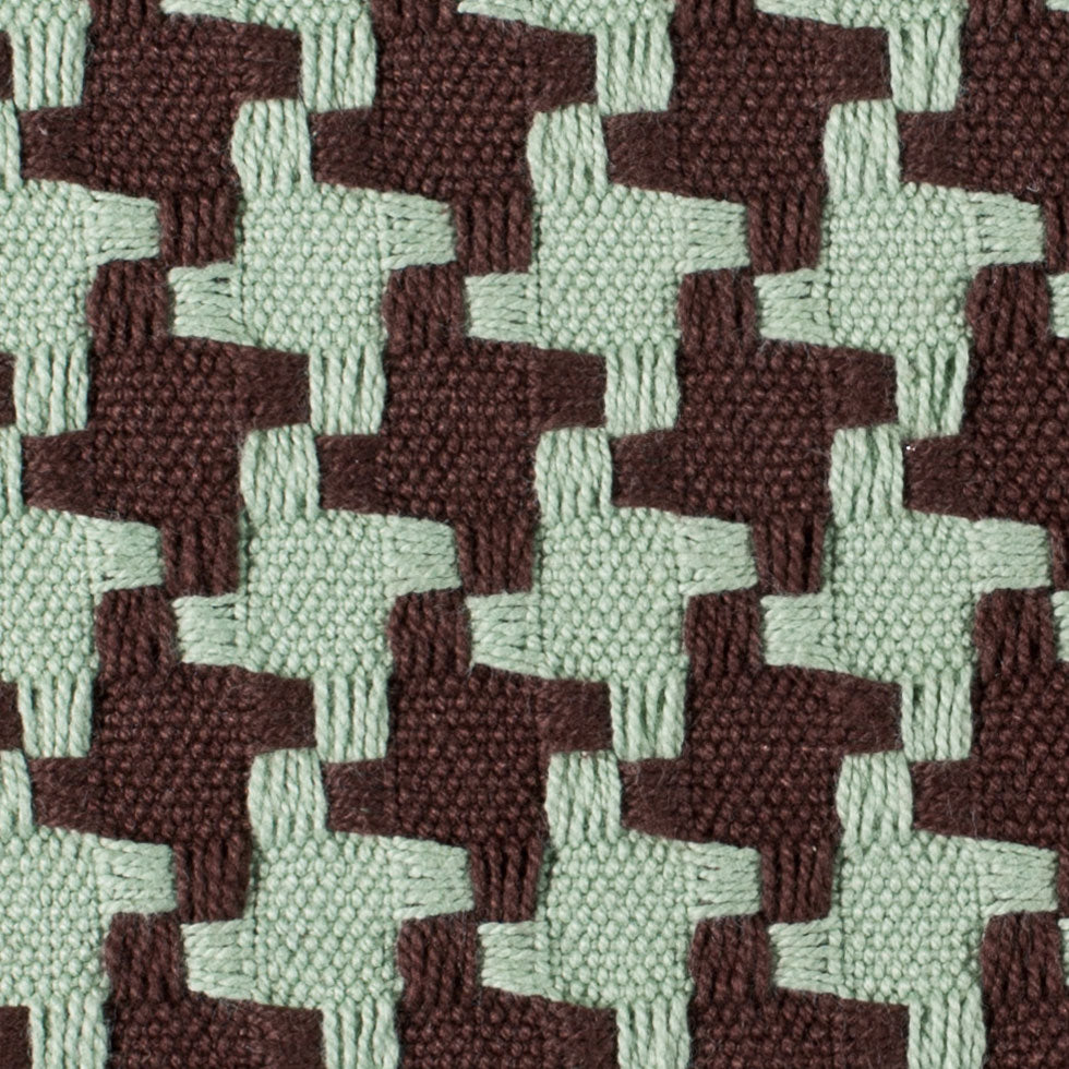 Chocolate/Robin Houndstooth Woven Detail Chocolate/Robin Houndstooth Woven Detail