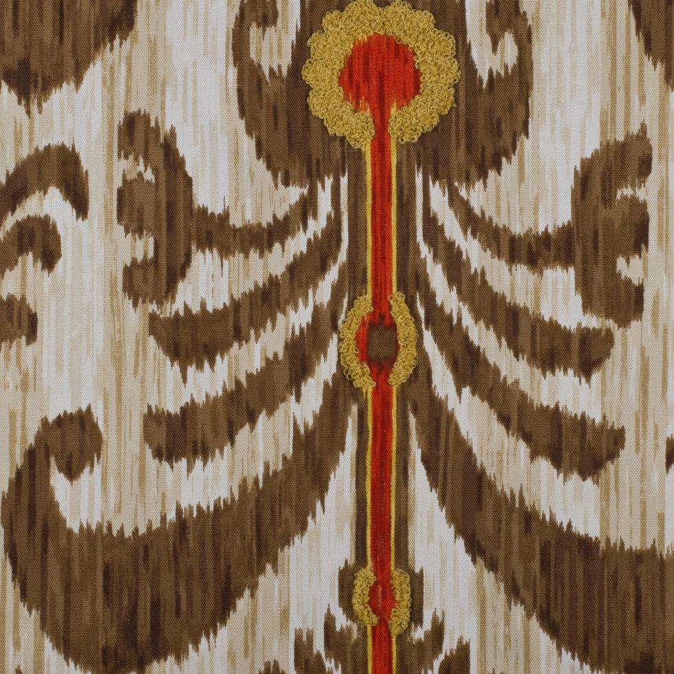Brown & Red Porcini Ikat Prints Brown & Red Porcini Ikat Prints