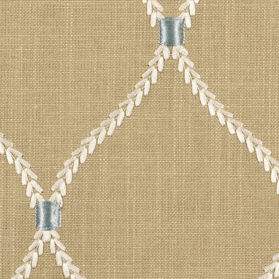 Mineral Classical Rayon Embroidered Linen Detail Mineral Classical Rayon Embroidered Linen Detail