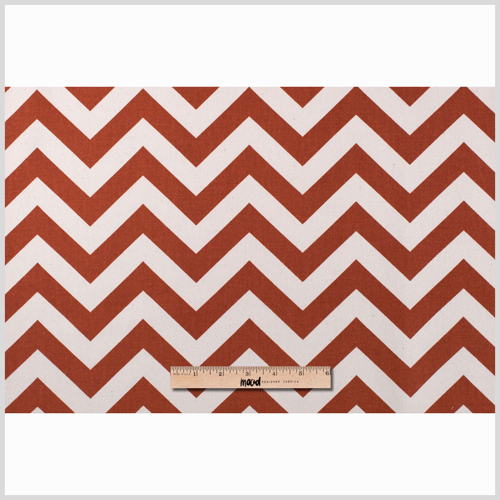 Village Rust/Natural Zig Zag Canvas Full Village Rust/Natural Zig Zag Canvas Full