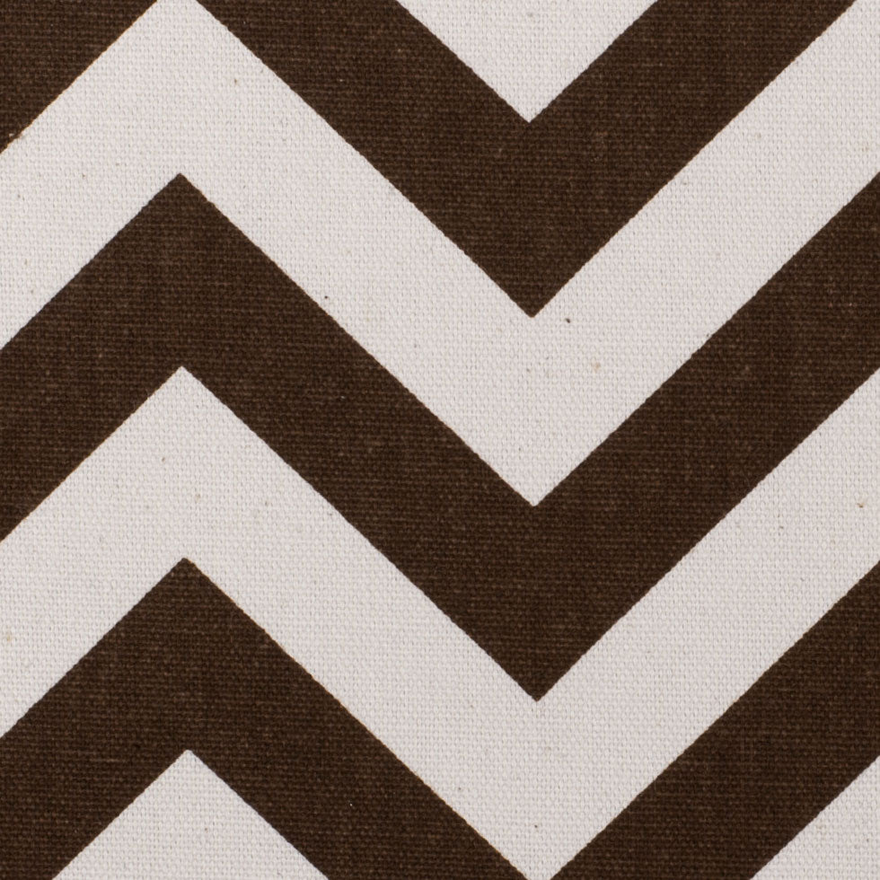 Village Brown/Natural Zig Zag Canvas Detail Village Brown/Natural Zig Zag Canvas Detail