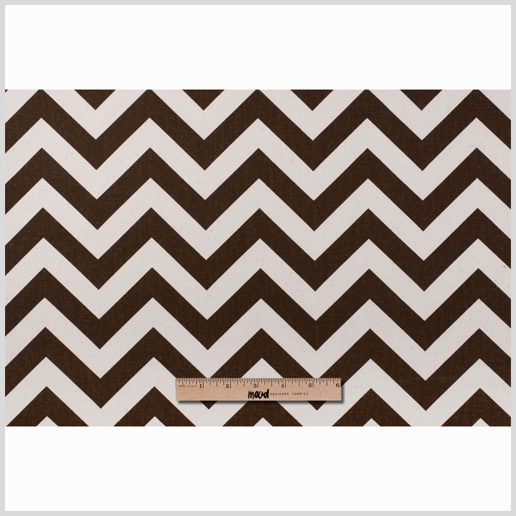 Village Brown/Natural Zig Zag Canvas Full Village Brown/Natural Zig Zag Canvas Full