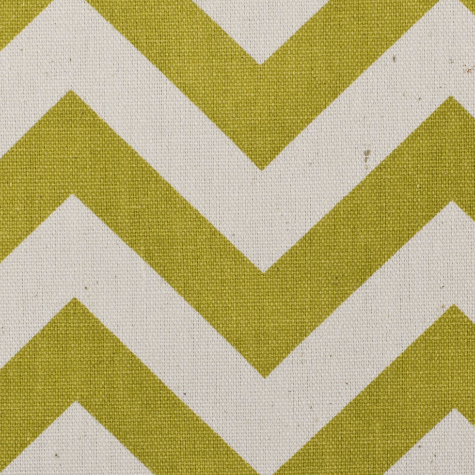 Village Green/Natural Zig Zag Canvas Detail Village Green/Natural Zig Zag Canvas Detail