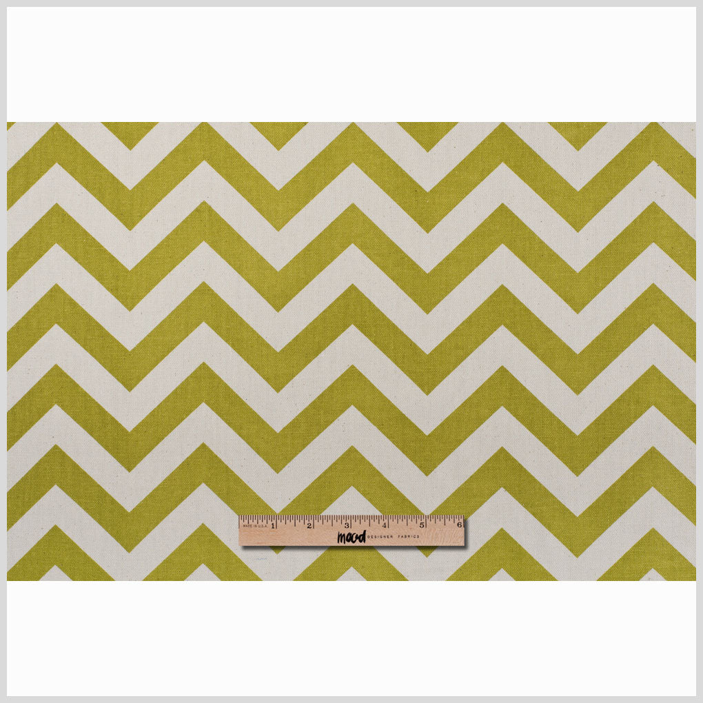 Village Green/Natural Zig Zag Canvas Full Village Green/Natural Zig Zag Canvas Full
