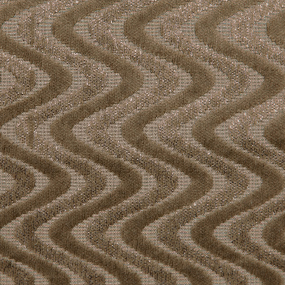 Tan Zig Zag Velvet Detail Tan Zig Zag Velvet Detail