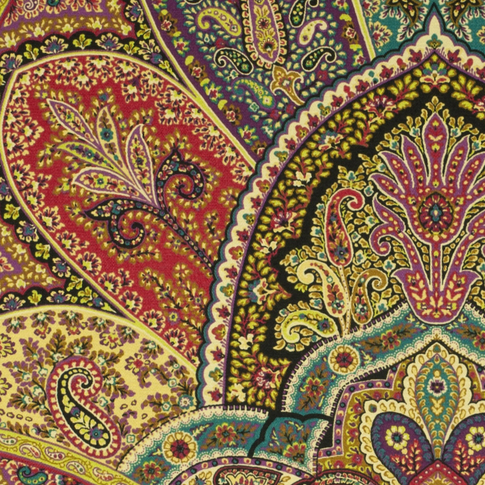 Tourmaline Paisley Twill Detail Tourmaline Paisley Twill Detail
