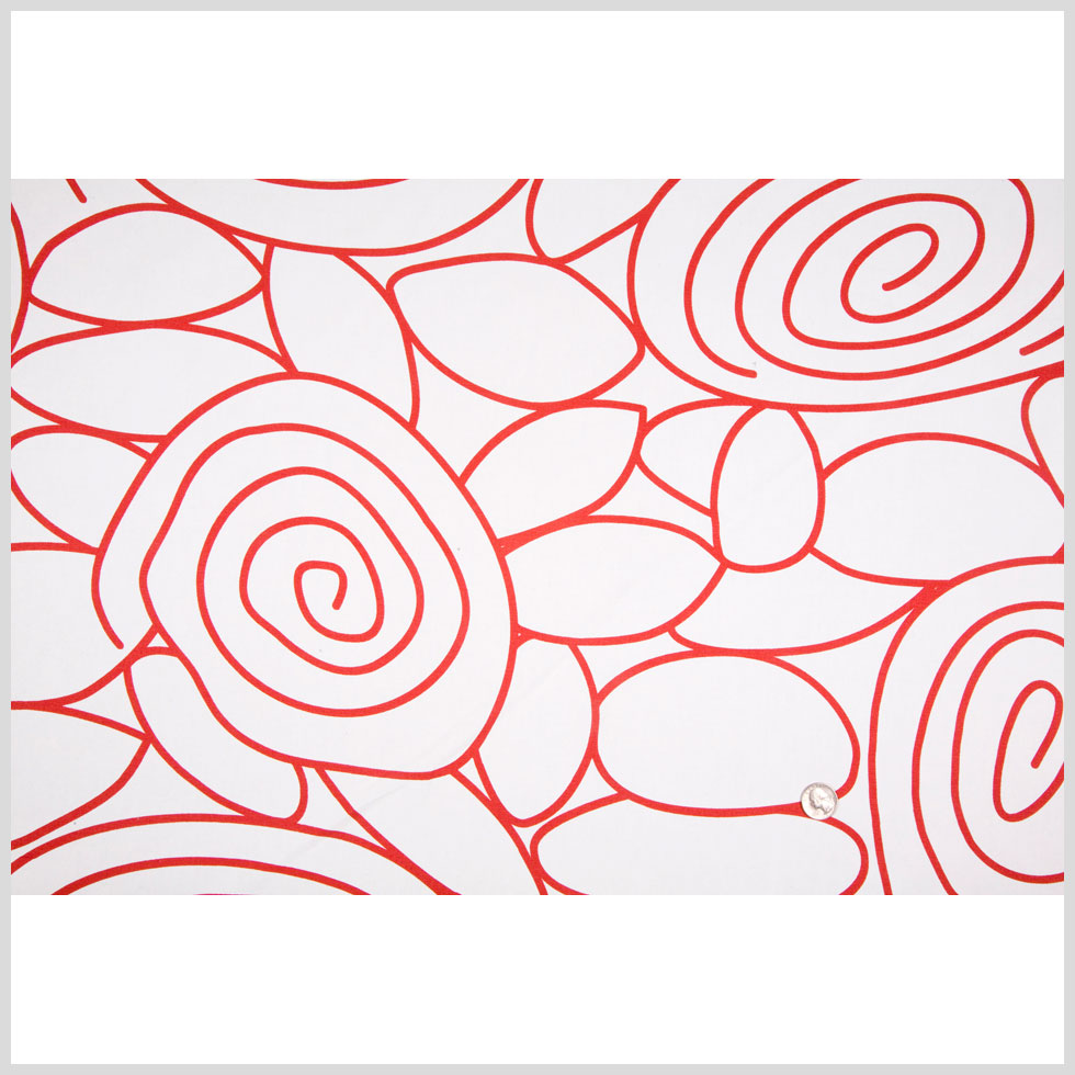 White/Red Swirls Prints Full White/Red Swirls Prints Full