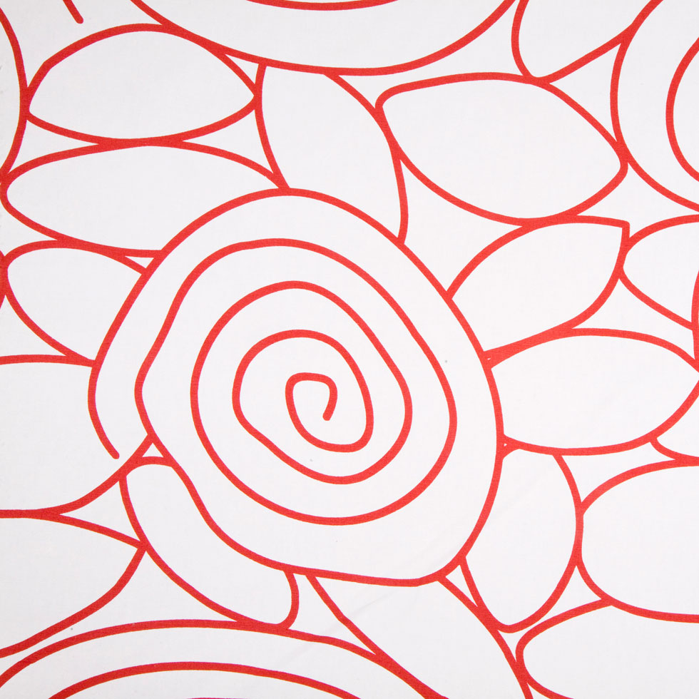 White/Red Swirls Prints White/Red Swirls Prints