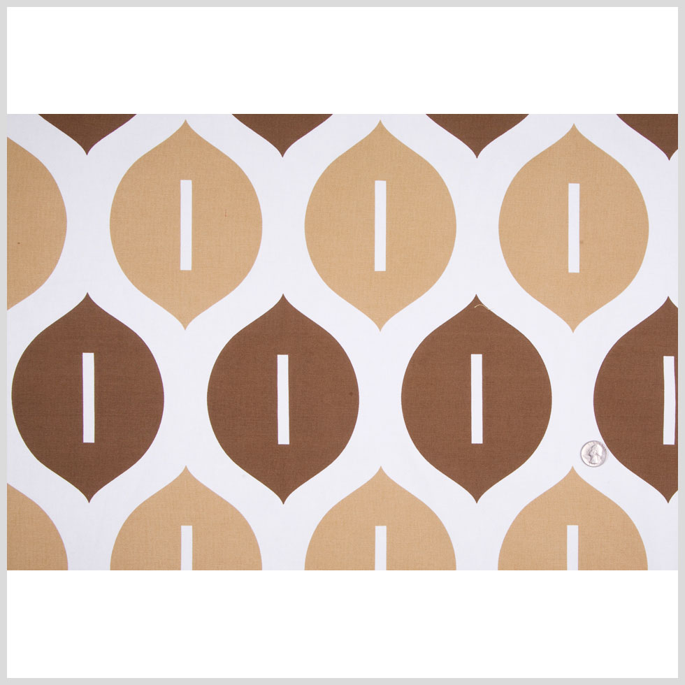 Off-White/Chocolate/Tan Geometric Canvas Full Off-White/Chocolate/Tan Geometric Canvas Full