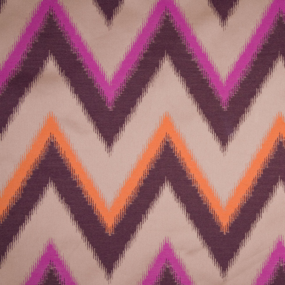 Magenta/Chocolate/Pumpkin/Beige Zig Zag Woven Magenta/Chocolate/Pumpkin/Beige Zig Zag Woven