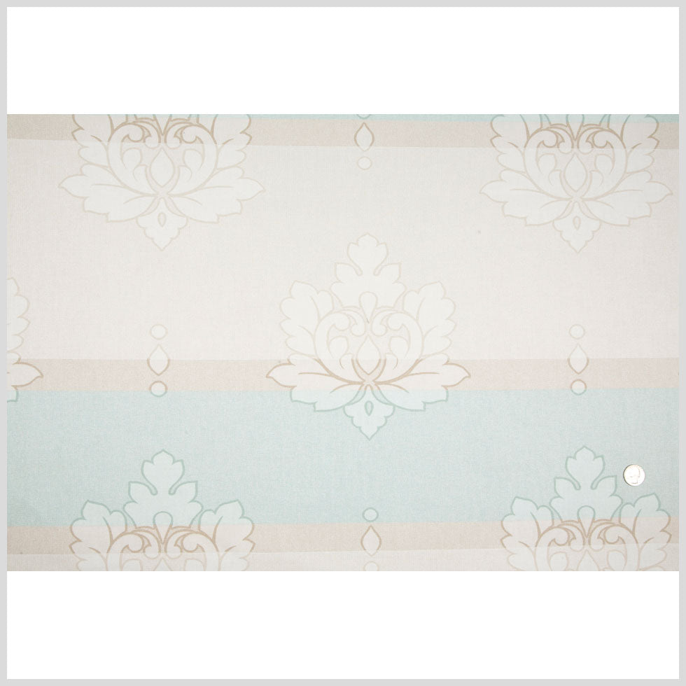 Beige/Taupe/Tiffany Blue Stripes Canvas Full Beige/Taupe/Tiffany Blue Stripes Canvas Full