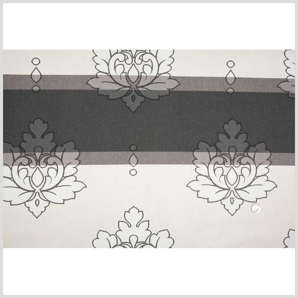 Black/Heather Gray/Cream Stripes Canvas Full Black/Heather Gray/Cream Stripes Canvas Full