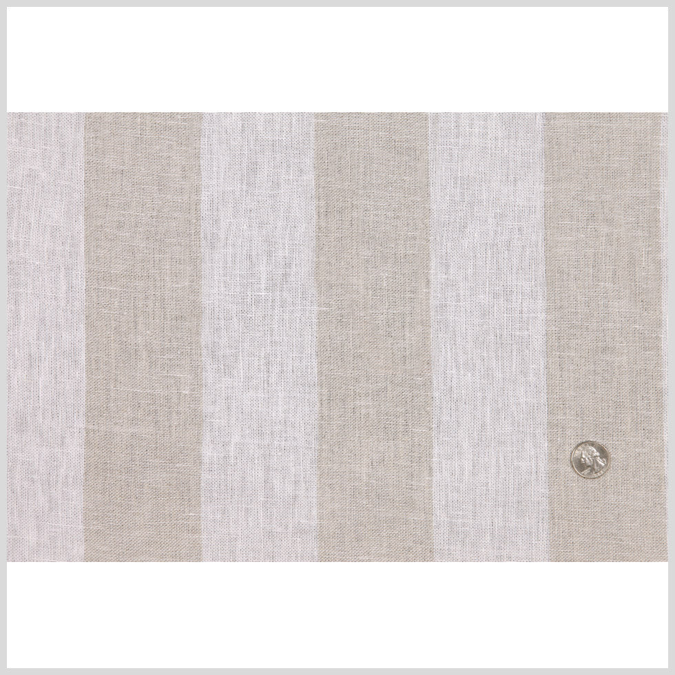 Ivory 2 Stripes Linen Full Ivory 2 Stripes Linen Full