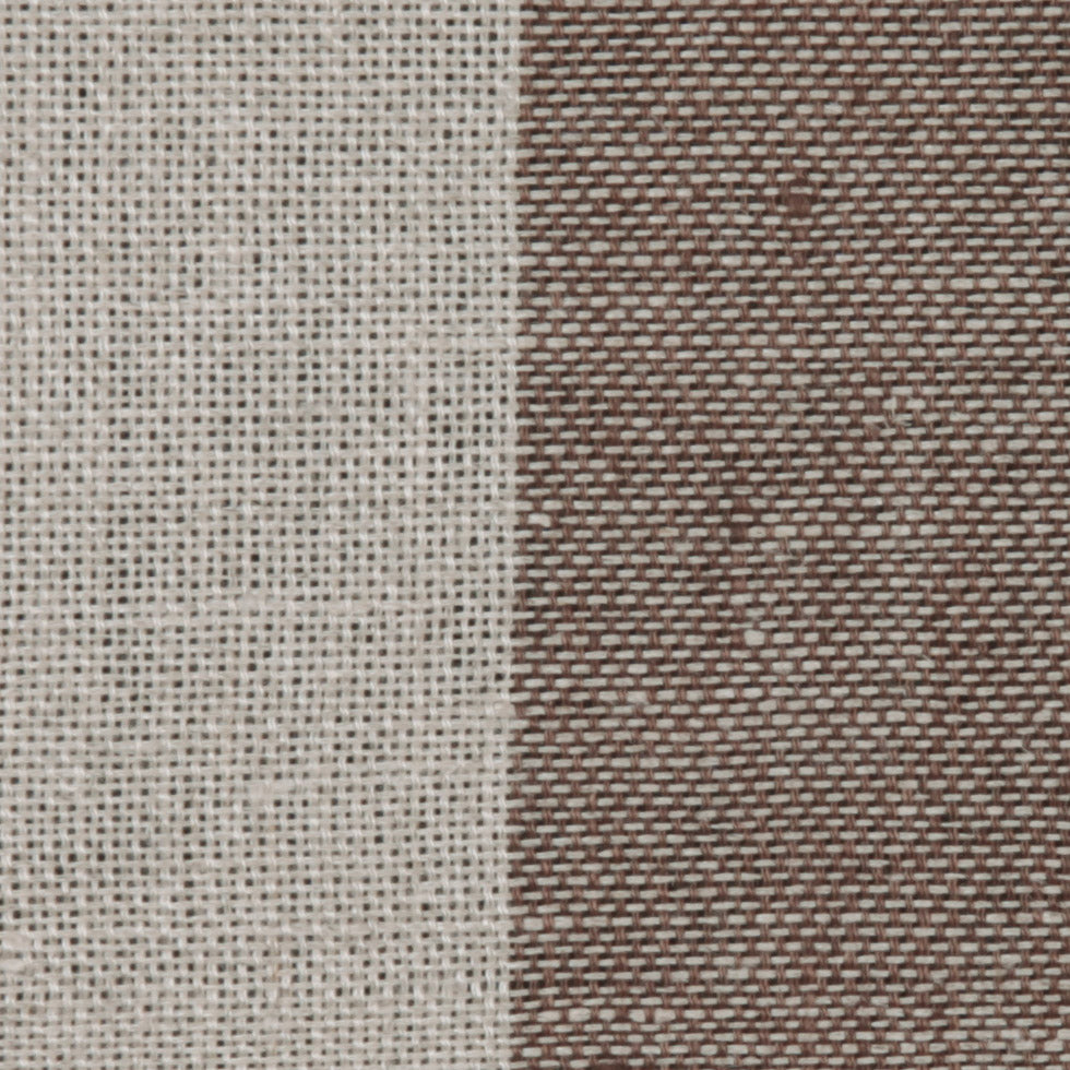 Brown Stripes Linen Detail Brown Stripes Linen Detail