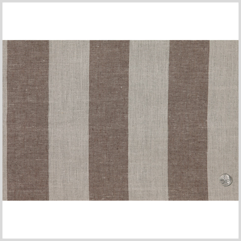 Brown Stripes Linen Full Brown Stripes Linen Full