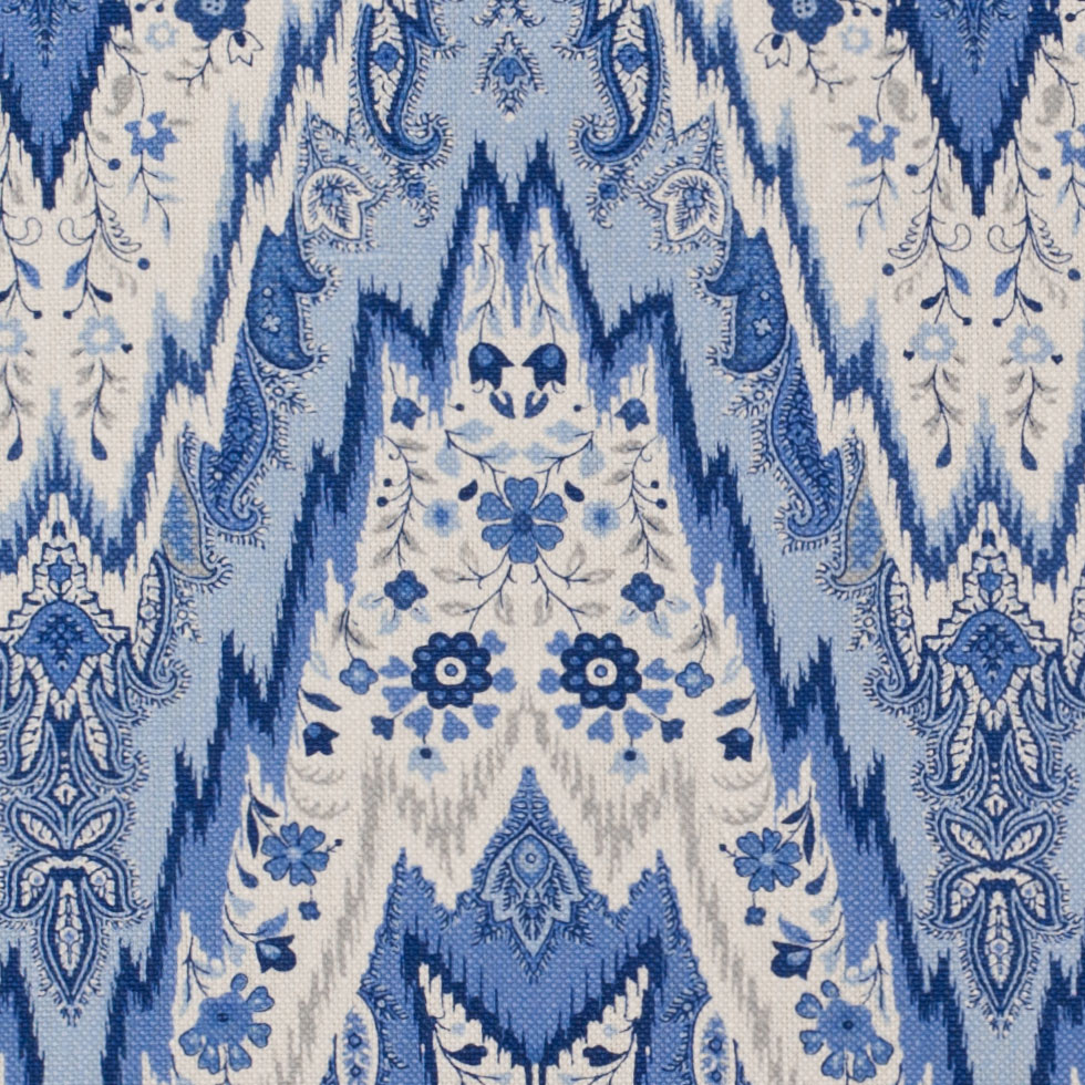 Porcelain Paisley Linen Detail Porcelain Paisley Linen Detail