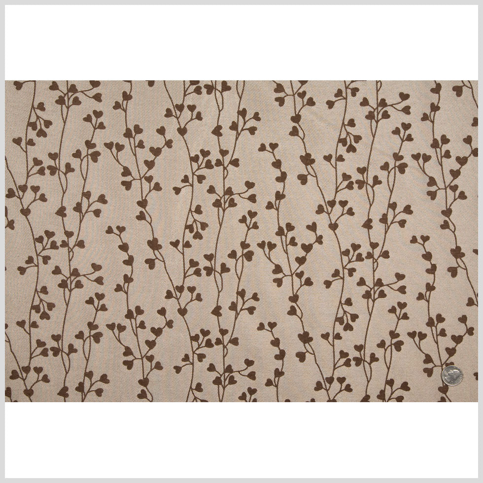 Coffee Floral Woven Full Coffee Floral Woven Full
