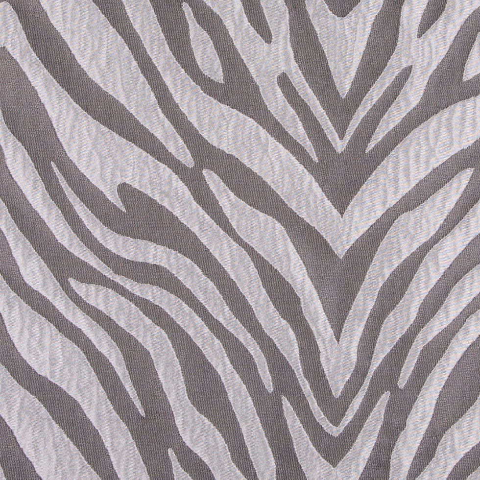 Silver Animal Brocade Detail Silver Animal Brocade Detail