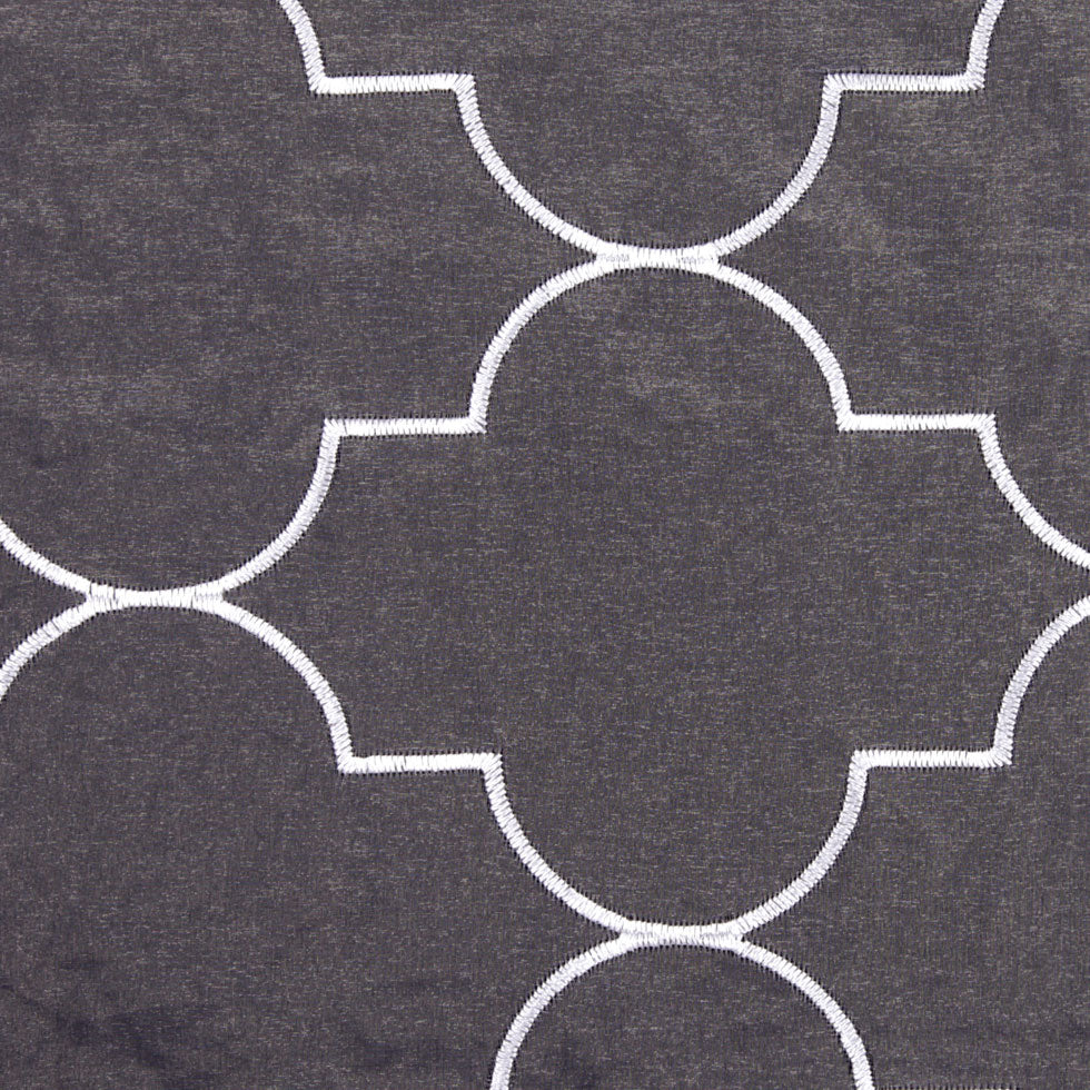 White Geometric Sheer Detail White Geometric Sheer Detail