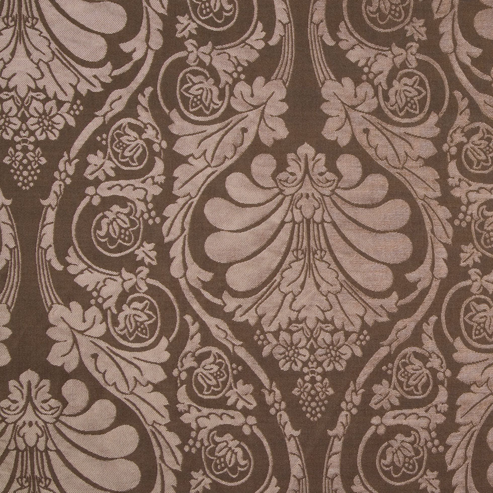 Moss Brown/Gold Damask Brocade Moss Brown/Gold Damask Brocade